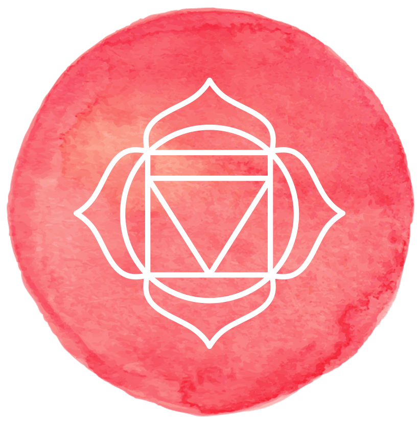 symbole chakra racine lotus à 4 pétales